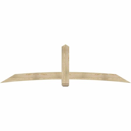Ekena Millwork Bellingham Rough Sawn Timber Gable Bracket, Douglas Fir, 108"W x 31 1/2"H x 4"D x 6"F, 7/12 Pitch GBW108X31X0406BEL00RDF